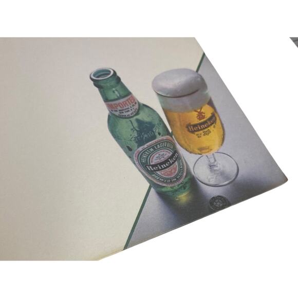 Vintage Ballantine and Heineken Beer Menu Sheet 10 Papers 10.75 x 7 Inch Inserts - Picture 6 of 7